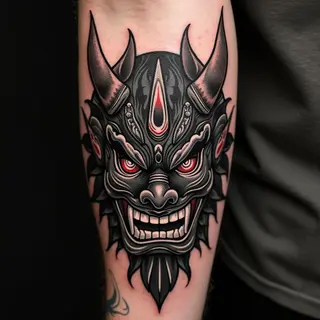 Decoding the Oni Mask: Exploring Meanings for Tattoos