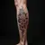 Elegant Name Tattoos: Oriental Style on Your Leg