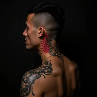 Tiny Ornamental Head Tattoos: Cool Placement Ideas