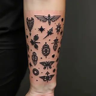 Patchwork Tattoo Collection: A Study in Miniature Art