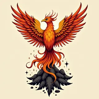 Phoenix Tattoo: Symbolism of Recovery, Resilience, and Transformation