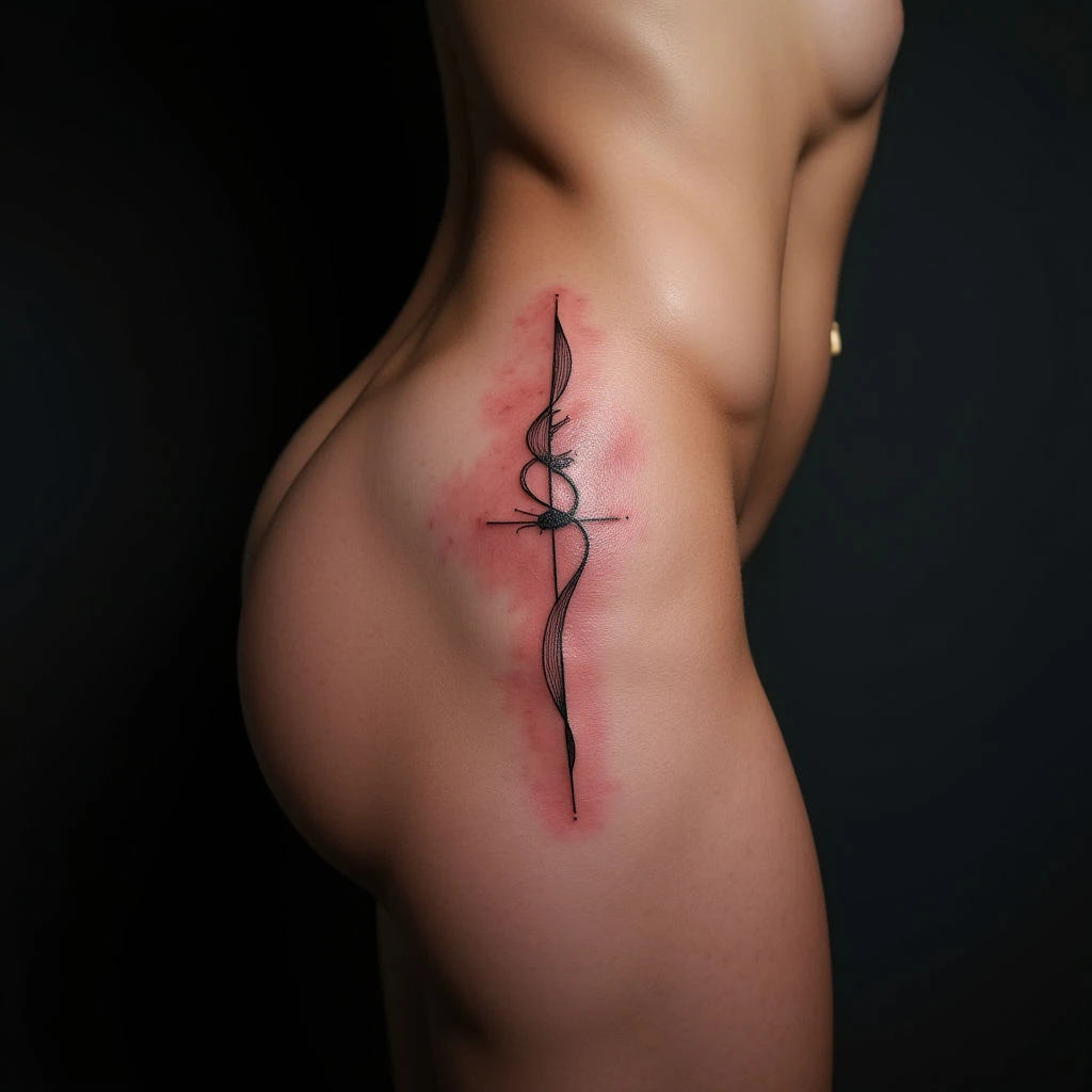 David Beckham's Pink Rib Tattoo: Meaning & Minimalist Design