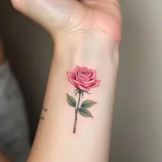 Delicate Rose Tattoos: Small Designs for Women