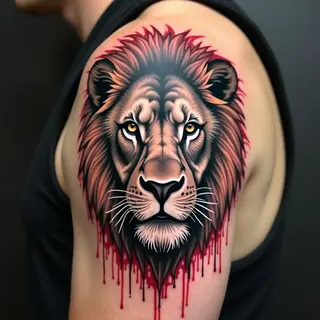 Shoulder Lion Tattoo Designs: A Street Art Perspective