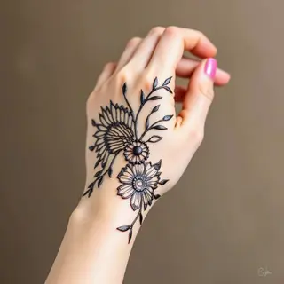 Simple & Easy Mehndi Designs for Girls (Back Hand)