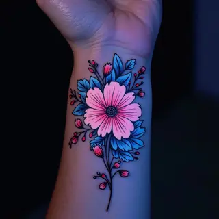 Simple Floral Tattoo Ideas for Females