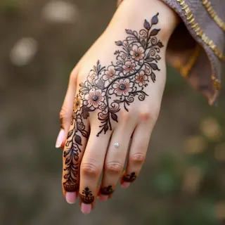 Delicate Mehndi: A Simple Front Hand Design Guide