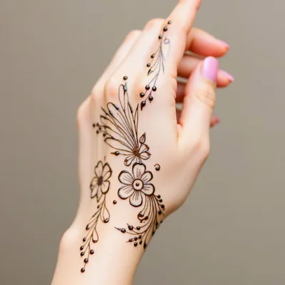 Simple Mehndi Designs: Elegance in Minimalism