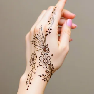 Simple Mehndi Designs: Elegance in Minimalism