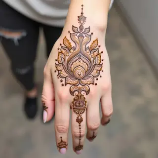Simple Mehndi Designs for Beginners: Palm Guide