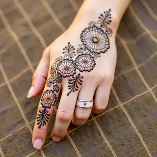 Simple Palm Henna Designs for Beginners: A Front Hand Guide
