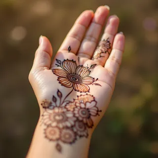 Simple Palm Mehndi Design for Front Hand: A Beginner's Guide