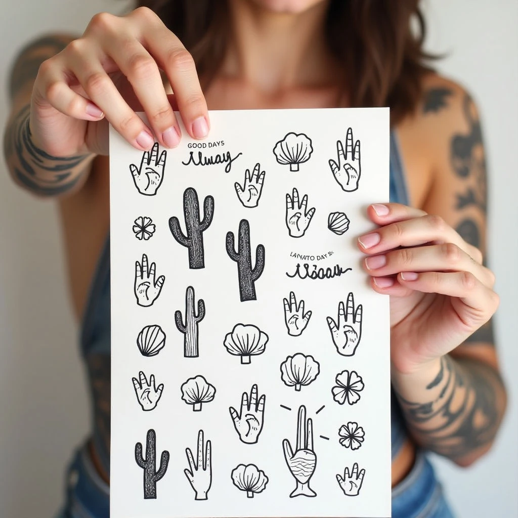 Whimsical Minimalist Tattoo Collection