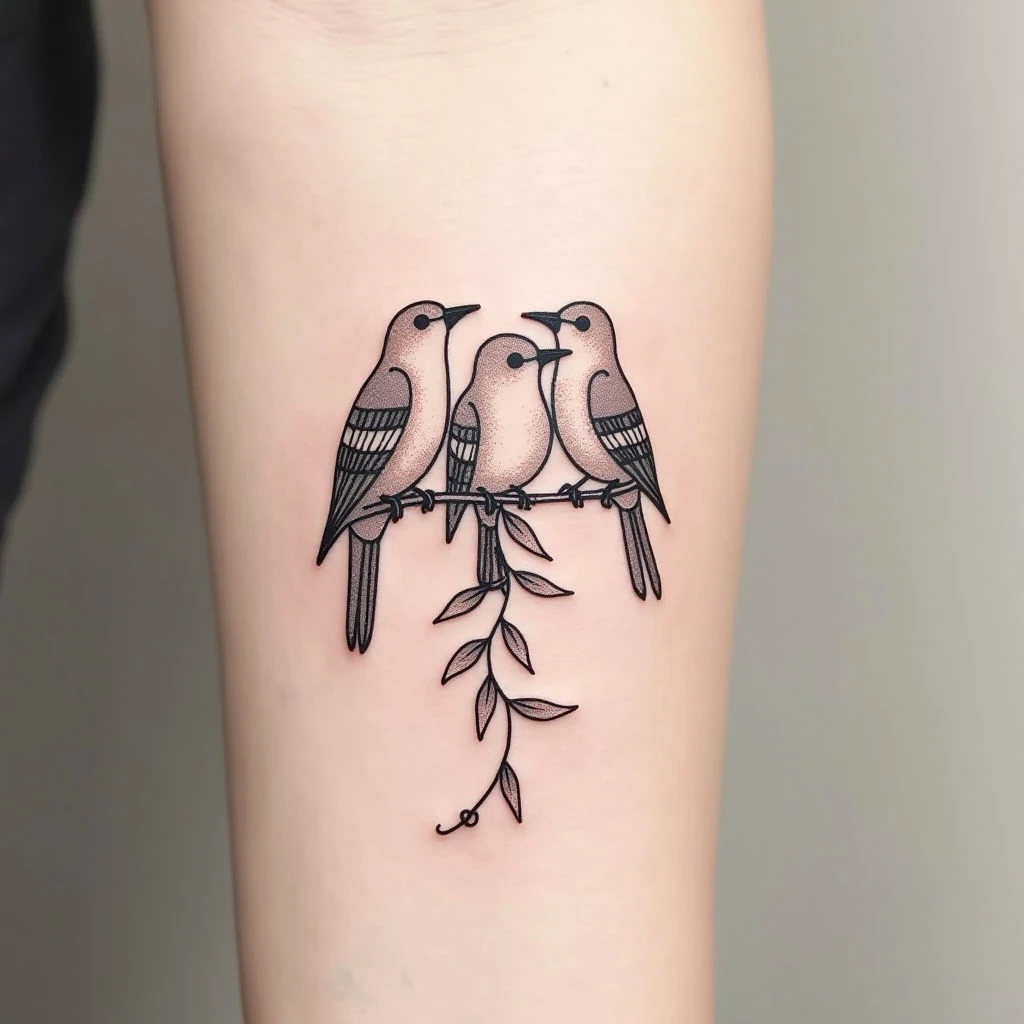 Sister Tattoo Ideas for 3: Matching Designs & Meaningful Concepts