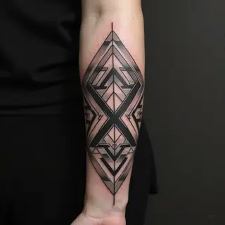 Geometric Sleeve Band Tattoo Design