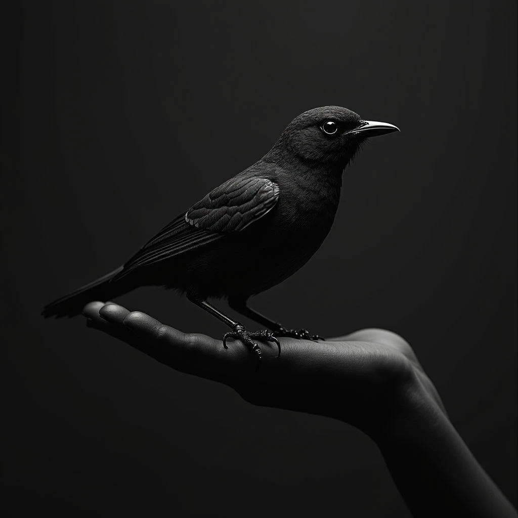 The Symbolic Flight of a Small Black Bird Tattoo: Meaning & Design Inspiration