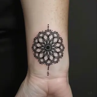 Small Black Tattoos with Meaning: A Guide to Geometric Precision