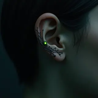 Small Dark Tattoo Ideas: Cybernetic Visions in Miniature