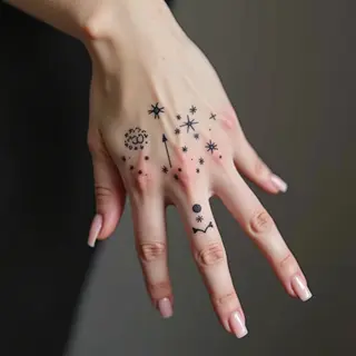 Delicate Celestial Hand Tattoos: A Minimalist Guide