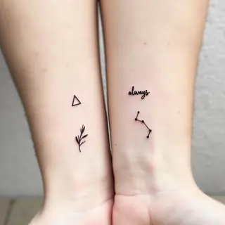 Small Matching Tattoos for Friends: Minimalist Designs & Meaningful Symbols