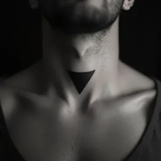 Small & Simple Tattoo Designs for Men's Necks