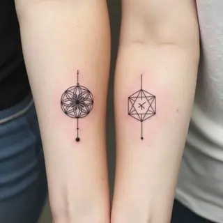 Tiny Tattoos: Symbolic Designs for Best Friends
