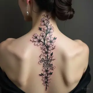 Spine Tattoo Quotes for Women: Meaningful Inscriptions & Designs