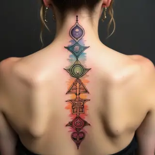 Spiritual Chakra Tattoo Designs for Females