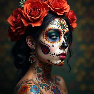 Decoding the Sugar Skull Lady Tattoo: Meaning & Symbolism