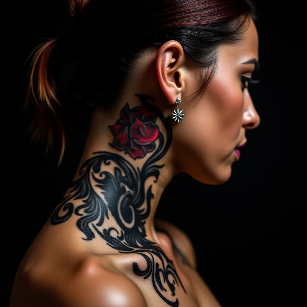 Surreal Behind-Ear Tattoos with Deep Meaning