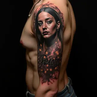 Unique Daughter Name Tattoos: Surreal Arm Designs for Dads