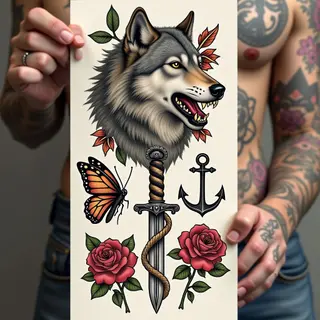Classic American Traditional Flash Sheet Design