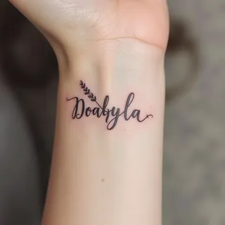 Tattoo Children’s Names: Delicate Designs & Meaningful Ink