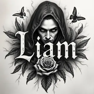 Tattoo Designs for Male Names: Gothic Horror & Dark Fantasy Inspirations