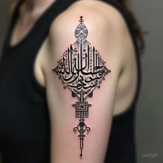 Arabic Calligraphy Name Tattoos for Men: A Timeless Artform