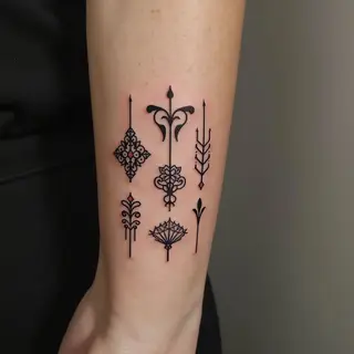 Delicate Ornamental Tattoos: A Study in Linework and Detail