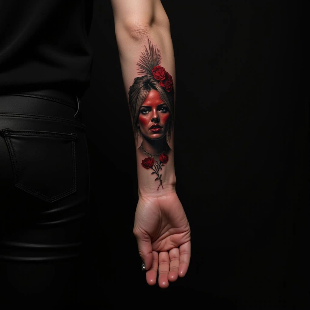 Forearm Surreal XXL Tattoos for Women: Bold & Unique Designs
