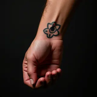 Delicate Orange Realism Tattoos for the Inner Bicep