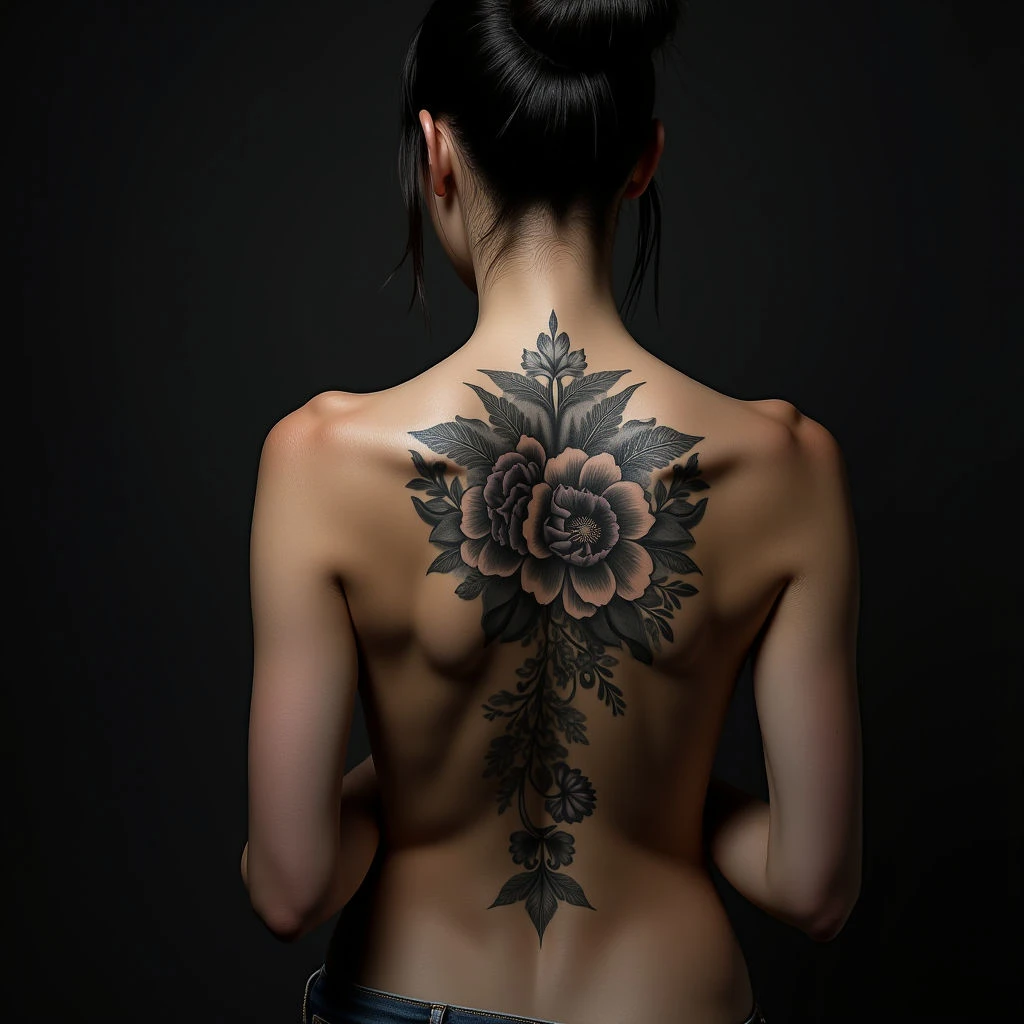 XXL Oriental Shoulder Tattoo for Women: A Bold Statement