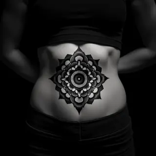 Mandala Stomach Tattoos: Finding the Right Size