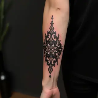 Elegant Calf Tattoos for Women: Meaningful Blackwork Designs