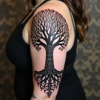 Viking Tattoos: Runes, Norse Mythology & Inscriptions for Women