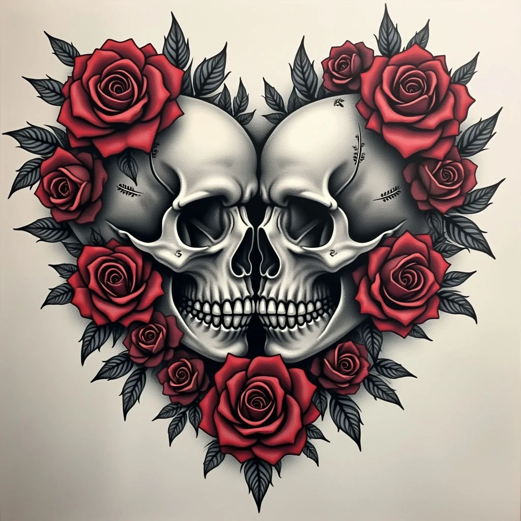 Tattoo Pairings: Darkly Romantic Designs for Couples