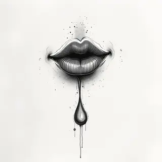 Tear Drop Tattoo by Mouth: Meaning, Placement & Design Ideas