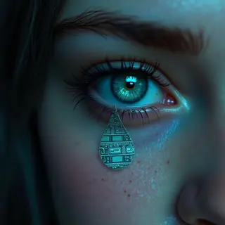 Tear Drop Tattoo Under Left Eye: Meaning & Cyberpunk Interpretation