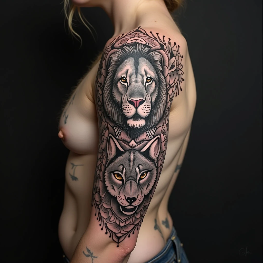 Diverse Temporary Tattoo Designs for Men: A Collection of Styles