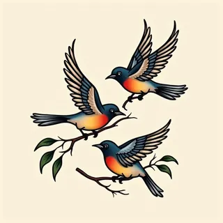 Three Little Birds Tattoo Design: A Guide to Symbolism & Style