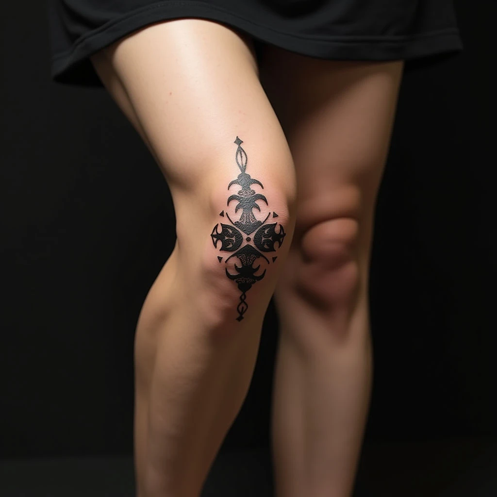 Tibetan Tattoos: Minimalist Designs & Deep Meanings for Your Knee