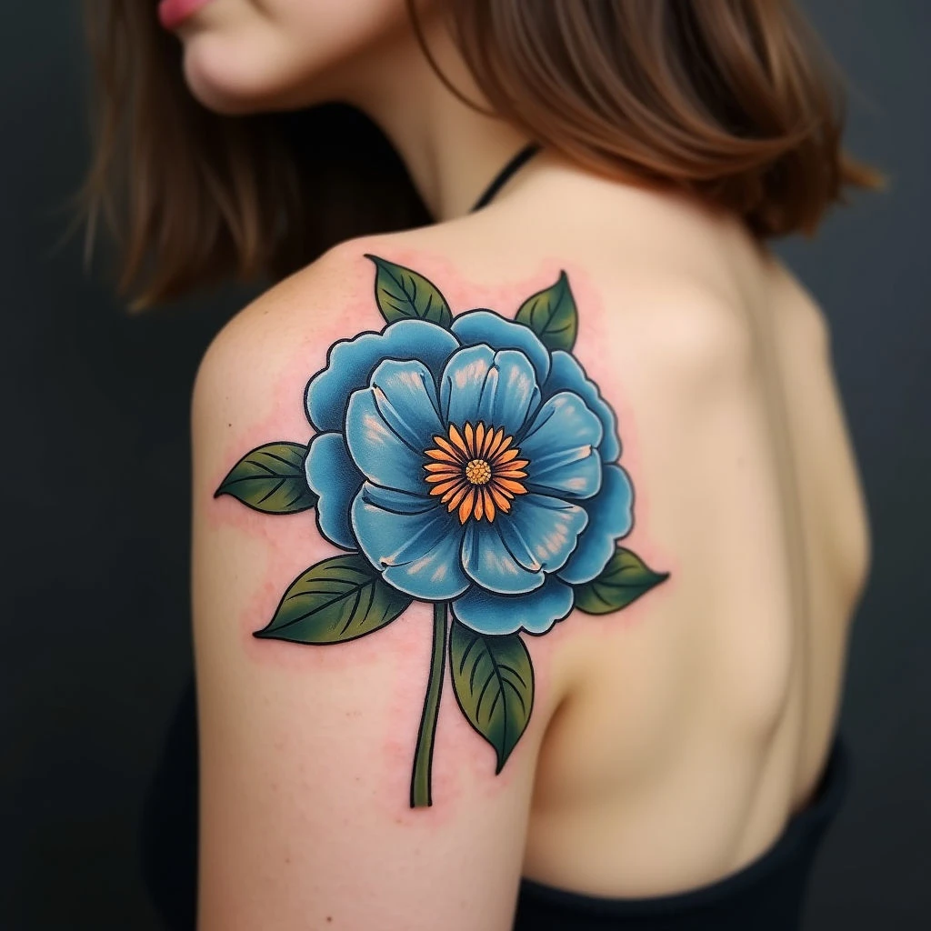 Classic Peony Tattoo Design Inspiration