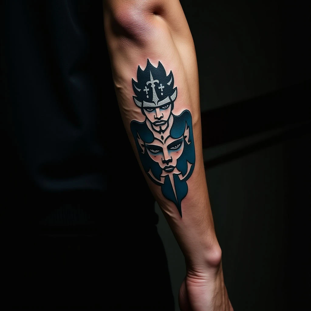 Traditional Blue Head Tattoos for Men: Meaning & Inspiration